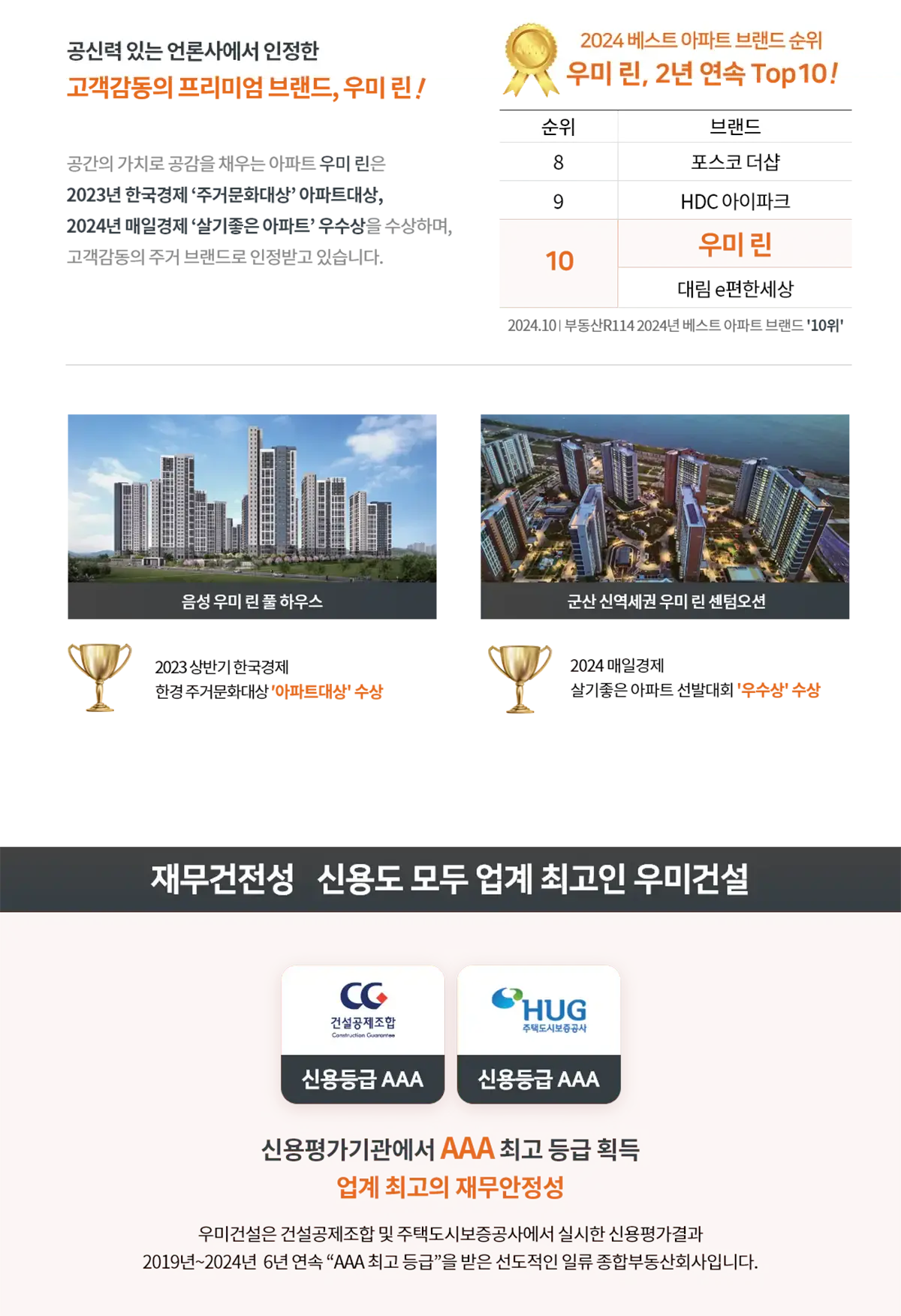 주거브랜드 우미린소개